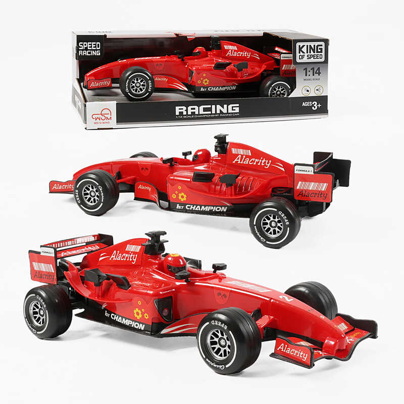 Машинка W 009 D (48/2) інерція, звуки, підсвічування, масштаб 1:14, на батарейках, в коробці