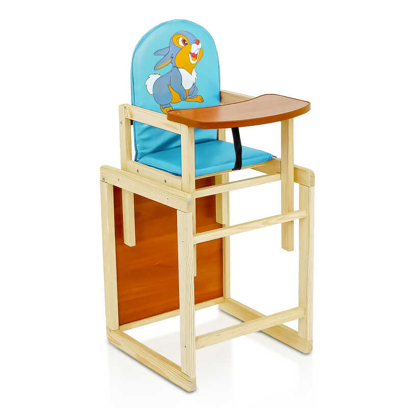 гр Стільчик / шкірзам / №2051 - "Сірий зайчик" - колір БЛАКИТНИЙ (1) ТМ "Мася"