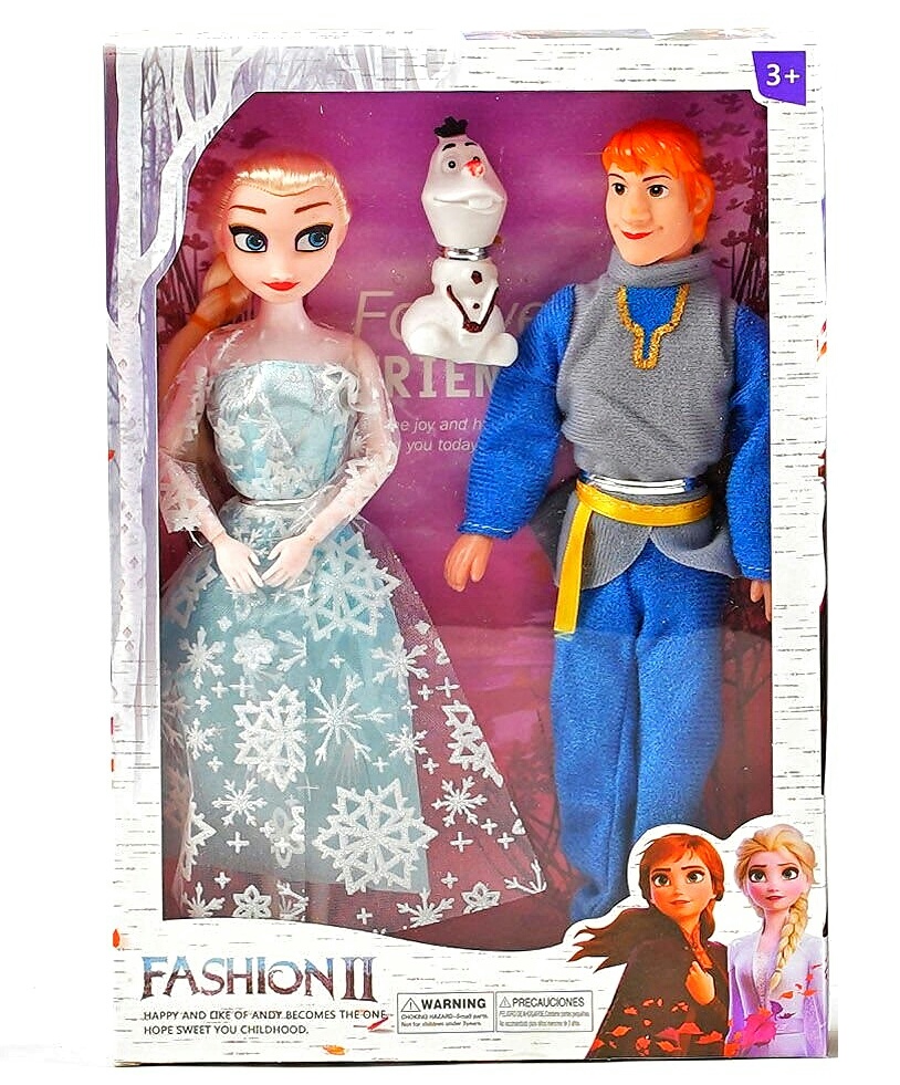 Лялька 1922 A , герої «Frozen» , 2 ляльки, висота 29 см, гумова фігурка, герої, в коробці