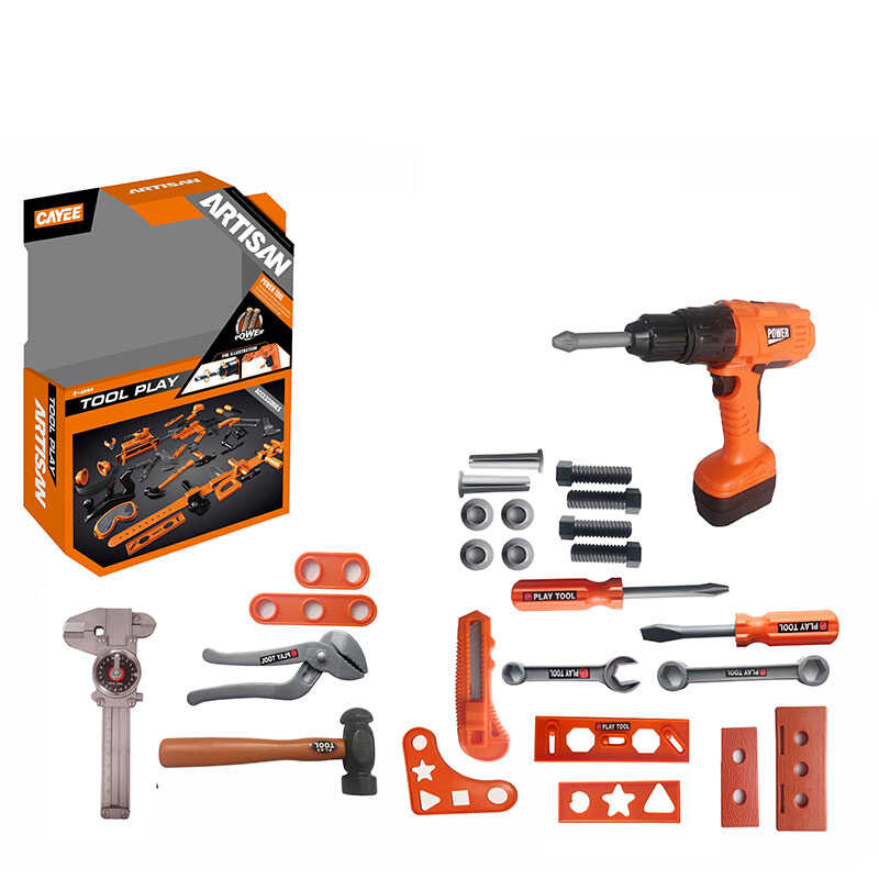 Набір інструментів KY 1068-105 D (24/2) автоматичний дриль, знімні насадки, захисні окуляри, інструменти, в коробці