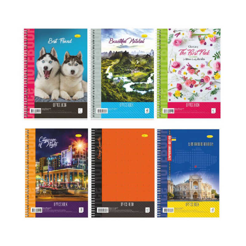 гр Блокнот Б-Л4-40 (16) А4, 40 арк, лаківка, пружина збоку "Апельсин" ВИДАЄТЬСЯ МІКС ВИДІВ