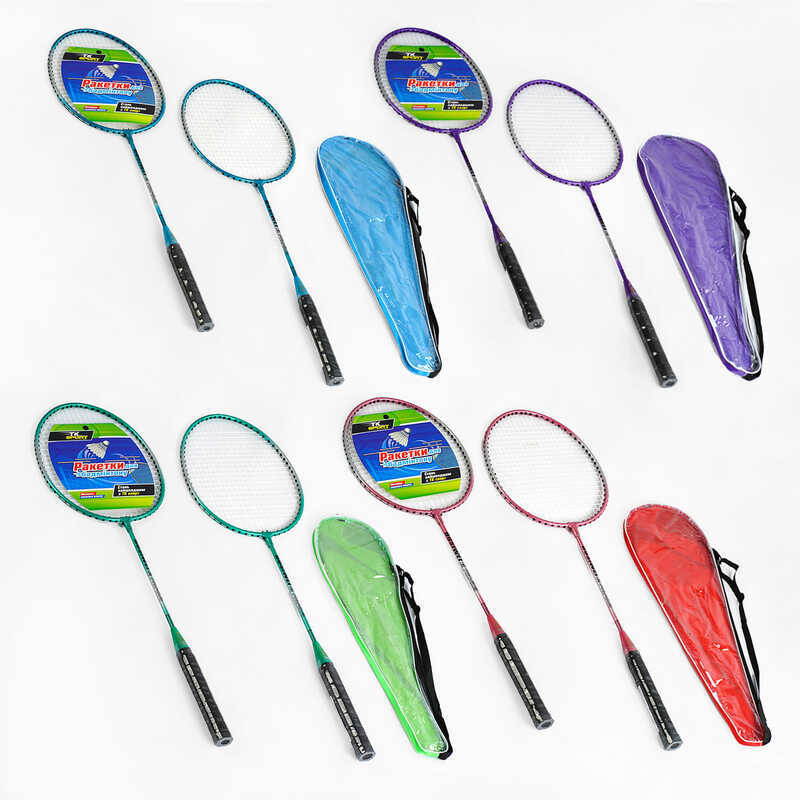 Бадмінтон С 64759 (50) "TK Sport", 4 кольори, 2 ракетки, металевий каркас, ВИДАЄТЬСЯ ТІЛЬКИ МІКС ВИДІВ
