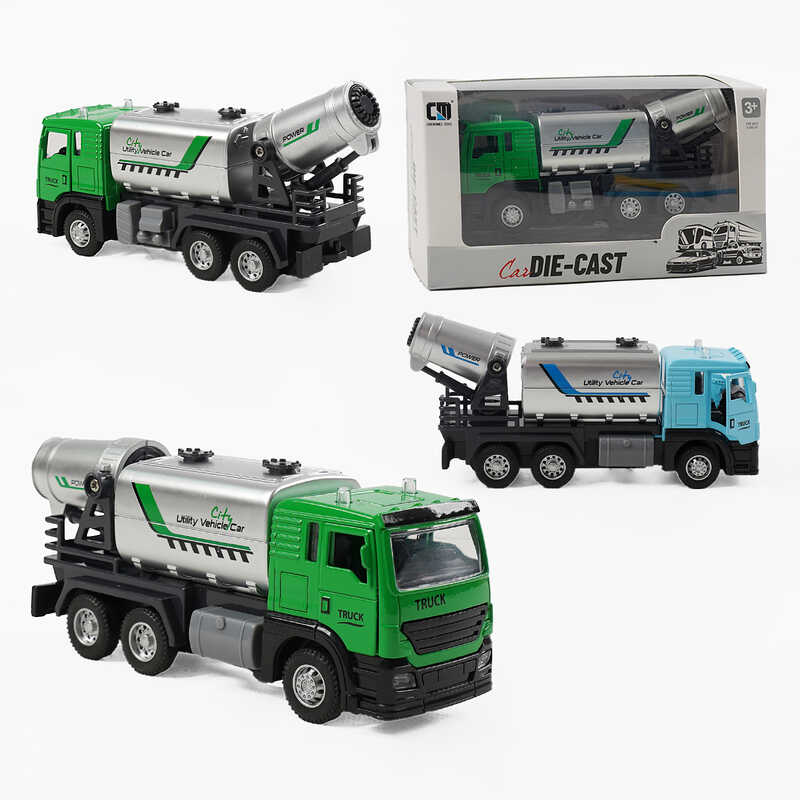 Спецтехніка CLM 62 K (96/2) 2 кольори, металопластик, інерція, підсвічування, звук, рухомі елементи, прогумовані колеса, в коробці