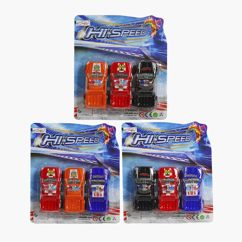 Набір машин 168-3 X-1 (288/2) 3 види, поліцейська служба, інерція, 3 штуки на листі