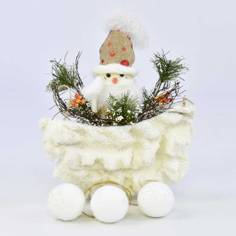 Декоративна новорічна підвіска С 30566 (40) довжина з кульками 69см