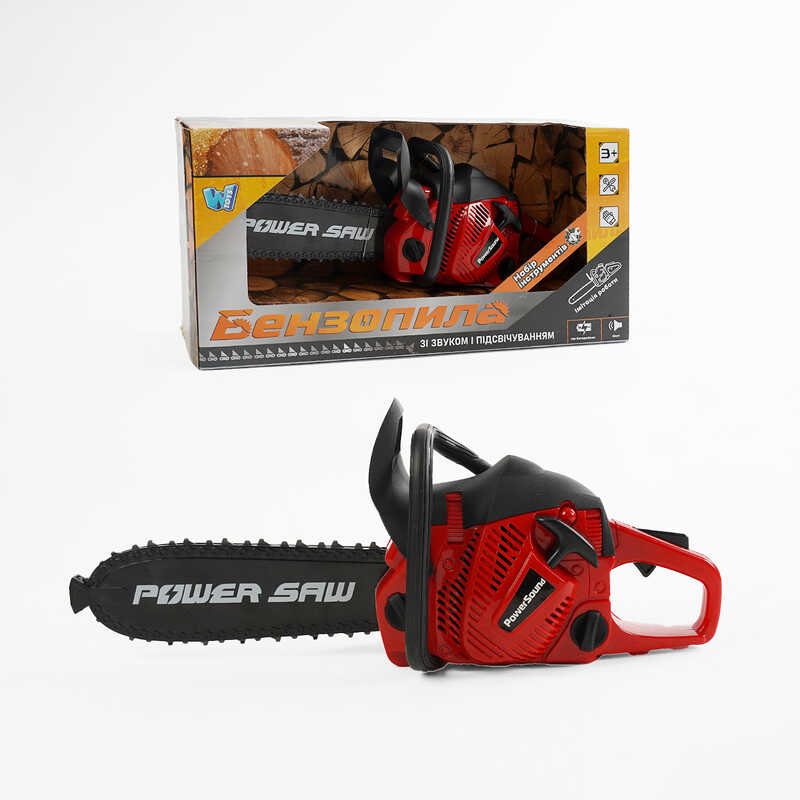 Пила 66558 (24/3) "WToys", звук, ланцюг рухається, на батарейках, в коробці