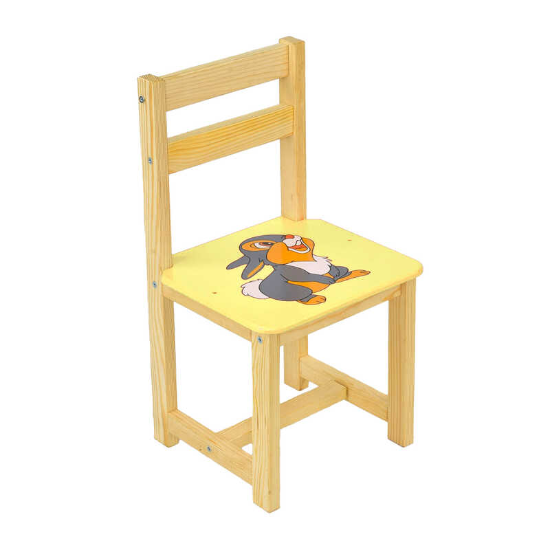 гр Стілець "Зайчик" 4041 (1) колір жовтий, ТМ "Мася"