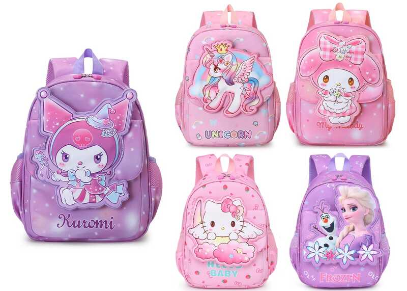 Рюкзак C 71650 (100) 5 видів, 25х13х32 см, 1 відділення, 1 внутрішня кишеня, 1 зовнішня, 2 бокові, в пакеті, ВИДАЄТЬСЯ МІКС