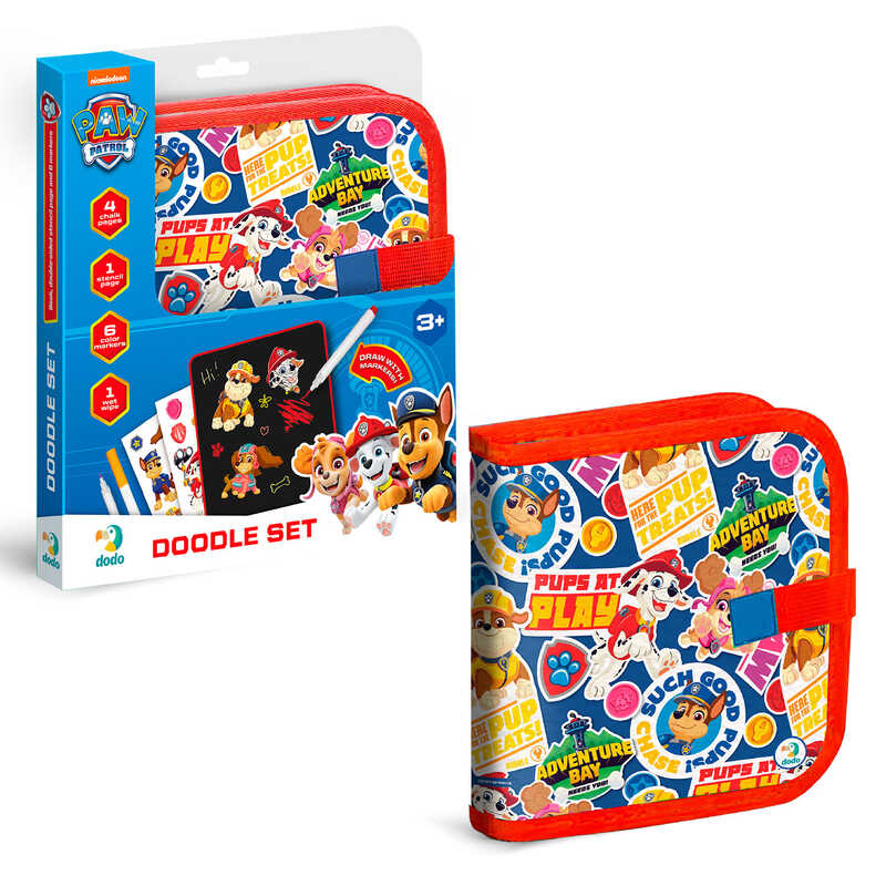 гр Набір для малювання "Paw Patrol" 200518 (30) "DoDo",  6 маркерів "пиши-витирай"