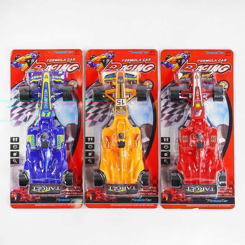 Машинка BY-F 1 (96/2) 3 види, інерція, на листі, ВИДАЄТЬСЯ ТІЛЬКИ МІКС ВИДІВ