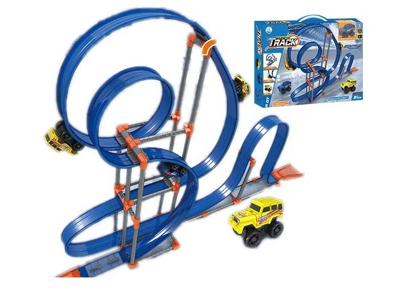 Трек магнітний 679-616 C (24/2) машинка з інерцією, інструкція, в коробці