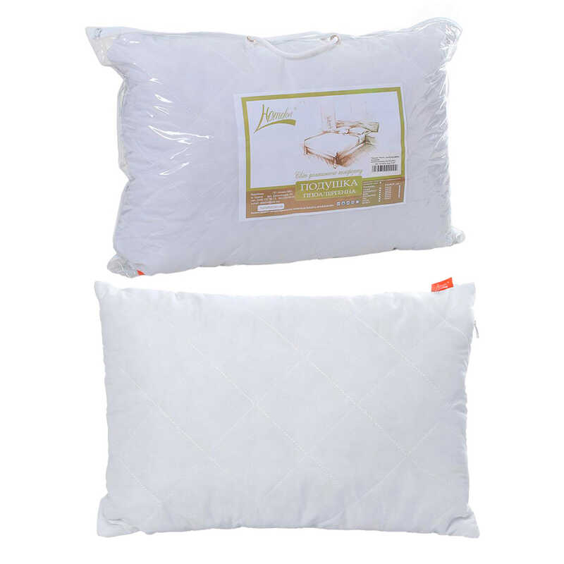 гр Подушка "Polaris" 50 * 70 мікрофібра стьобана 2010002 (1) "Homefort", в пакеті
