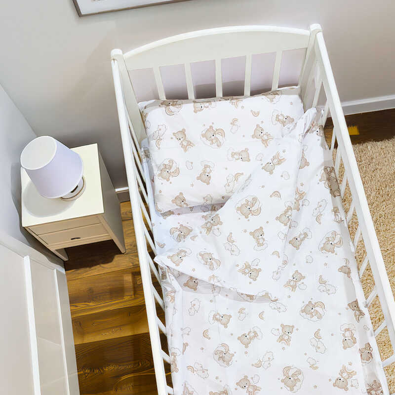 гр Постільний комплект "Ведмежатка" 95274 (1) тканина БЯЗЬ GOLD LUX, розмір 110*90 см "Bimbo"