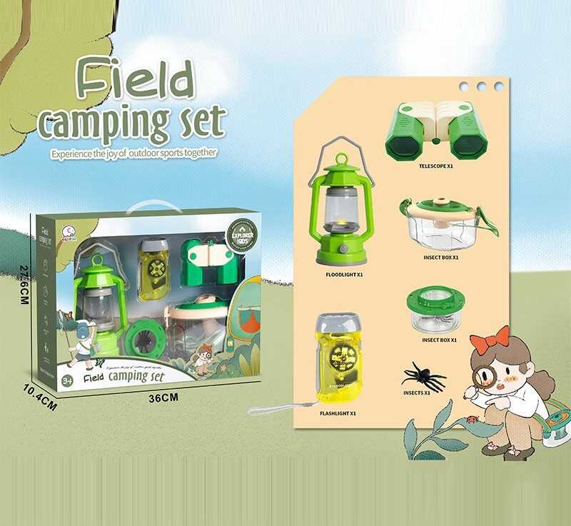 Набір дослідника JLX 6622-1 (24) комаха, лампа, підсвічування, на батарейках, ліхтарик з двома режимами роботи, бінокль, бокс з моноклем, ремінець, в коробці