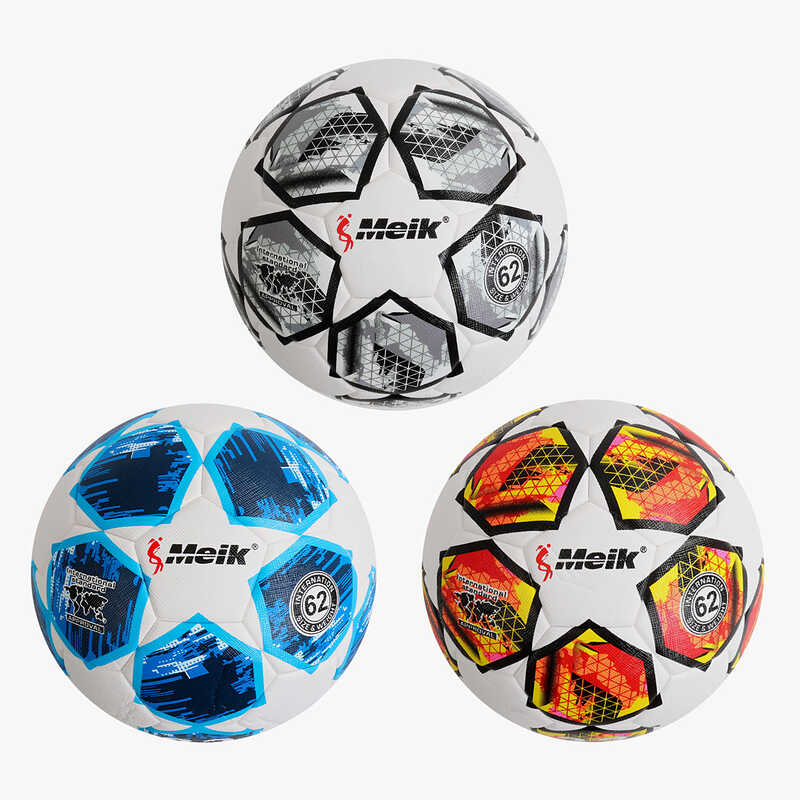 М`яч футбольний C 70563 (60) 3 види, вага 400-420 грамів, матеріал PU, балон гумовий, розмір №4, ВИДАЄТЬСЯ ТІЛЬКИ МІКС ВИДІВ