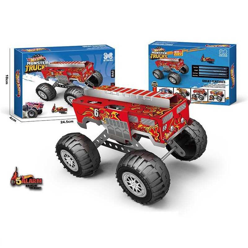 Конструктор металевий 124-9 (72/2) “Автомобіль”, інструменти, в коробці