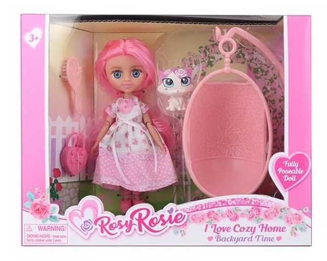 Лялька RR 003 (48/2) висота: 16 см, шарнірні суглоби, знімний одяг, улюбленець, аксесуари, в коробці