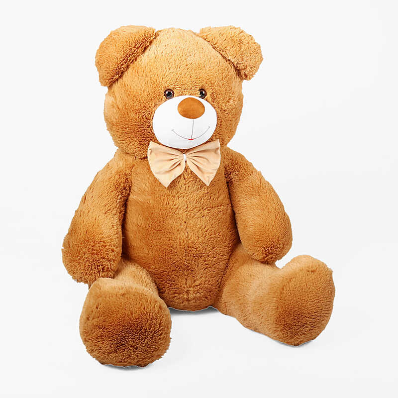 гр М`яка іграшка "Ведмедик" колір світло-коричневий В43242 висота 1,6 м (1) в пакеті