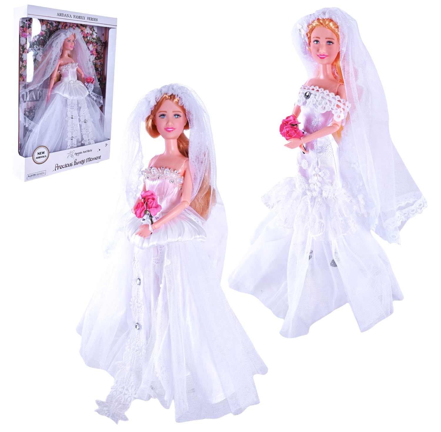 Лялька A 800 , 29 см , наречена,  коробка