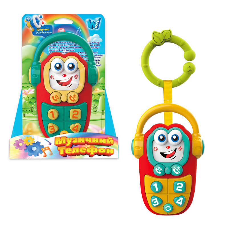 Брязкальце 50466 (120/2) "WToys", 2 види, в коробці