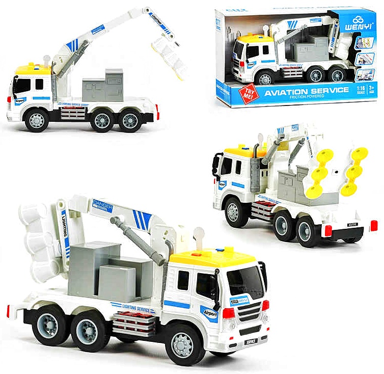 Спецтехніка WY 290 C "Автопрожектор", звук, світло, 3 кнопки, рухомі елементи, інерція, у коробці