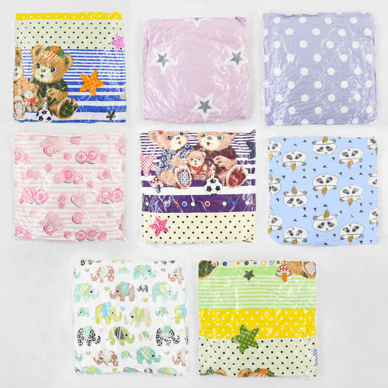 гр Подушка "Дитяча" 2050065 бавовна, гіпоалергенне волокно, ВИДАЄТЬСЯ МІКС, 50*50 см. "Homefort"