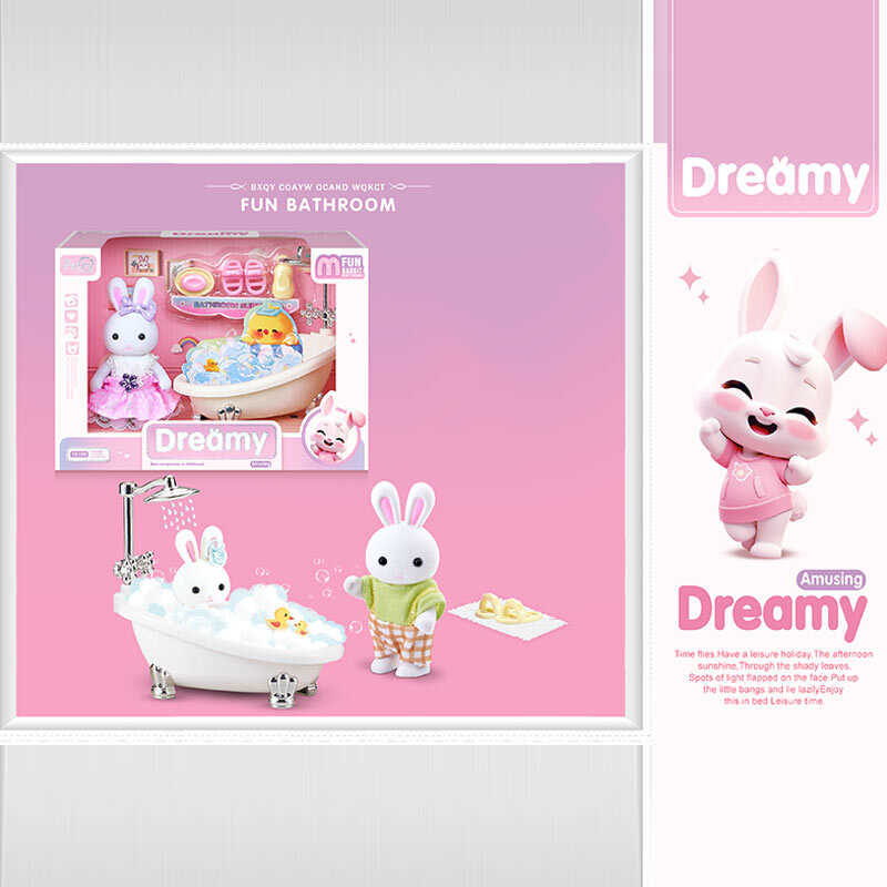 Набір меблів 6621 A-4 (96/2) флоксова фігурка, висота: 9 см, ванна, аксесуари, в коробці