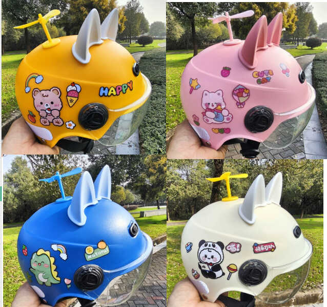 Шолом C 75886 (40) 4 кольори, знімний візор, регульовані застібки, світловідбивні наліпки, в пакеті, ВИДАЄТЬСЯ ТІЛЬКИ МІКС ВИДІВ