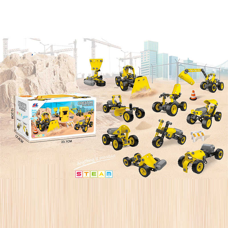 Конструктор J 7720 (24) 112 елементів, інструменти, на батарейках, пластикові та гумові деталі, в коробці