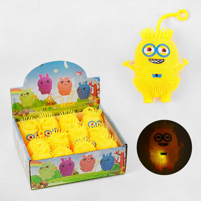 Гра антистрес C 60478 (24) ЦІНА ЗА 12 ШТУК В БЛОЦІ, “Міньйон”, підсвічування, в коробці