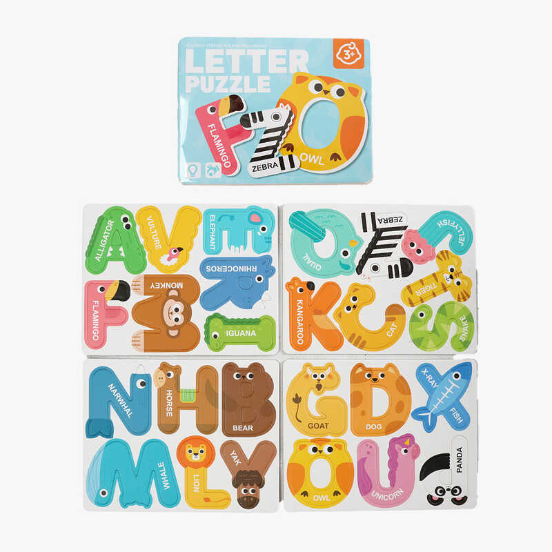 Набір магнітів C 74773 (80) абетка, англійська, назви тварин, в пакеті