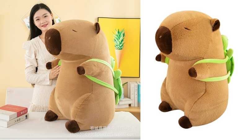 М`яка іграшка M 18193 (75) 37 см, “Капібара”, знімний рюкзачок