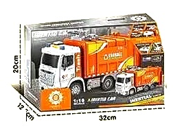 Машина музична ZH 812-11 ,  “Сміттєвоз”, на батарейках, звук, підсвітка, масштаб 1:16, інерція, рухомі елементи, помповий механізм, в коробці