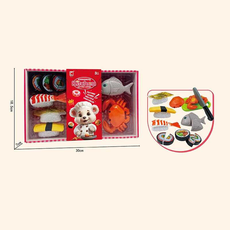 Продукти на ліпучці 1296 B (60/2) 9 елементів, ніж, дошка, в коробці