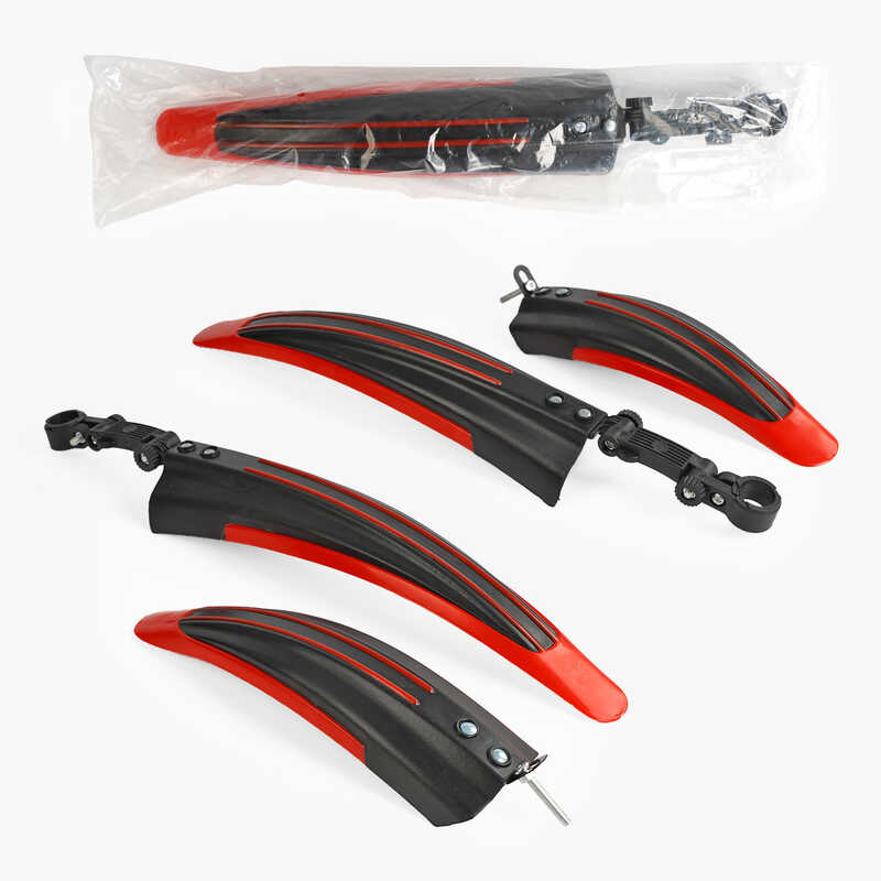 Крила велосипедні універсальні PL-10112  (100) КОЛІР-ЧЕРВОНИЙ