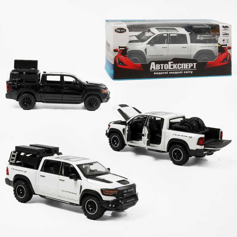 Машинка 64029 (48/2) "Авто Експерт", 2 види, металопластик, 1:32, звук, світло, інерція, відкриваються двері, в коробці