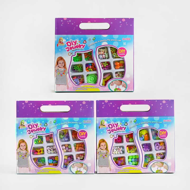 Набір бісеру 338-329 /330/331 (192/2) маленький, 12 видів намистин, у коробці, ВИДАЄТЬСЯ ТІЛЬКИ МІКС ВИДІВ