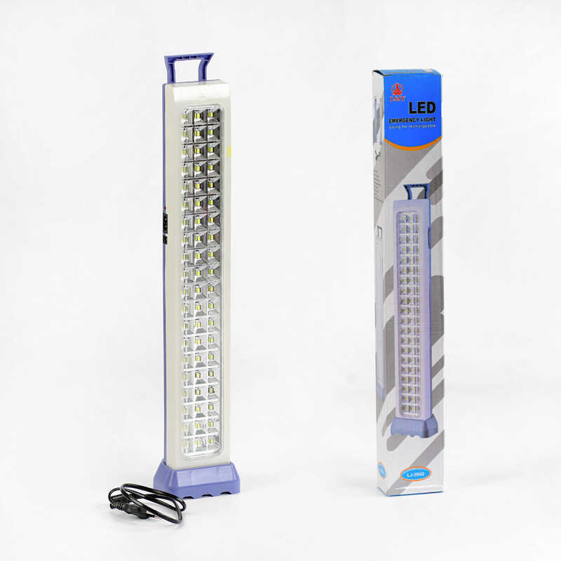 Ліхтар світлодіодний C 57052 (30) акумуляторний 2х1200mAh, 2 реж. роботи, кабель зарядки 220V, кріплення, підставка, в коробці