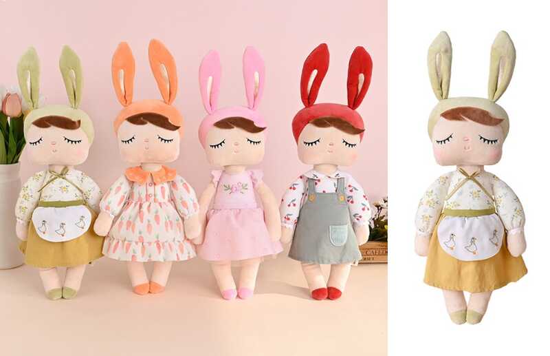 Лялька м`яка 1868-1 (80) 4 види, 33 см, в пакеті, ВИДАЄТЬСЯ ТІЛЬКИ МІКС ВИДІВ