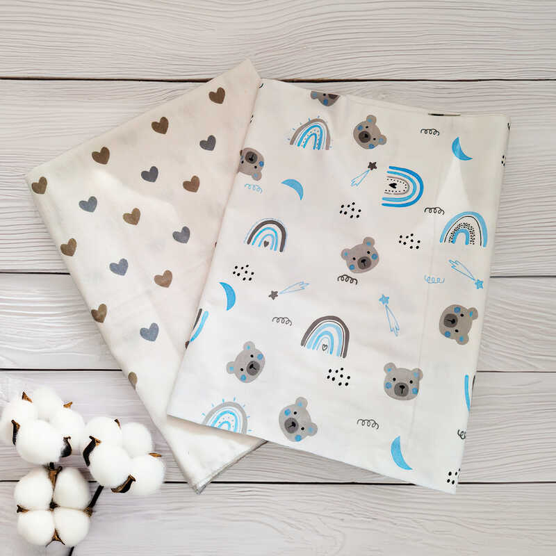 гр Комплект пелюшок "Ведмедик та серце" 63941 (1) 2шт в комплекті, тканина ФЛАНЕЛЬ premium, розмір 100*80 см "Bimbo"