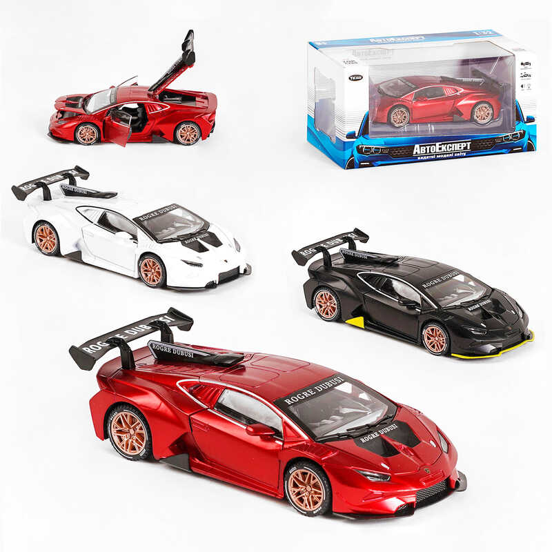 Машинка ТК - 3026 (32) "Авто Експерт", 3 види, металопластик, 1:32, світло, звук, інерція, відчиняються двері, багажник, капот, в коробці, ВИДАЄТЬСЯ ТІЛЬКИ МІКС ВИДІВ