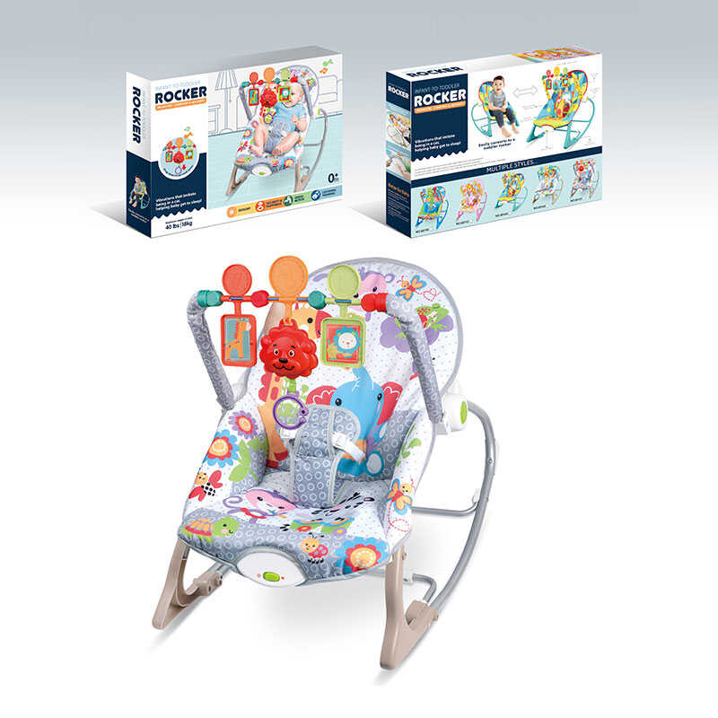 Шезлонг 68157-1 (8) мелодії, 3 підвіски, заспокійлива вібрація, в коробці