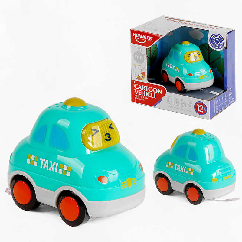 Машинка HE 0537-4 (96/2) "Таксі", звукові та світлові ефекти, в коробці