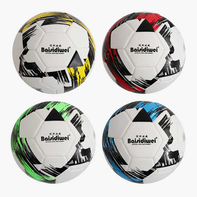 М`яч футбольний C 70462 (60) 4 види, вага 400-420 грамів, матеріал PU, балон гумовий, розмір №5, ВИДАЄТЬСЯ ТІЛЬКИ МІКС ВИДІВ