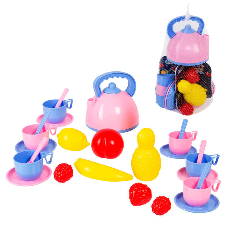 гр Набір посуду "Magic Picnic" 4910 (8) "Bamsic", посудка, продукти, чайник, в сітці