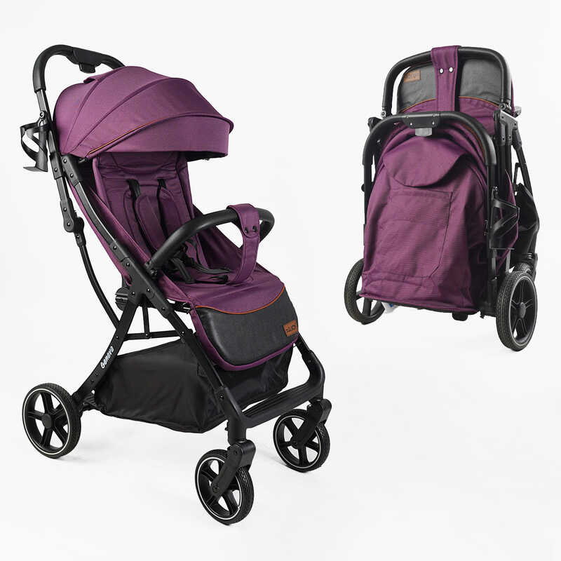 Візок прогулянковий дитячий "JOY" Geneva GN-42285 (1) рама алюмінієва, футкавер, підсклянник, телескопічна ручка