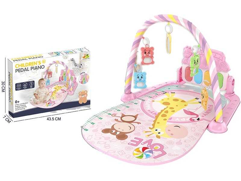 Килимок 518 A24 (20) звук, підсвічування, піаніно, 5 підвісок, ростомір, в коробці