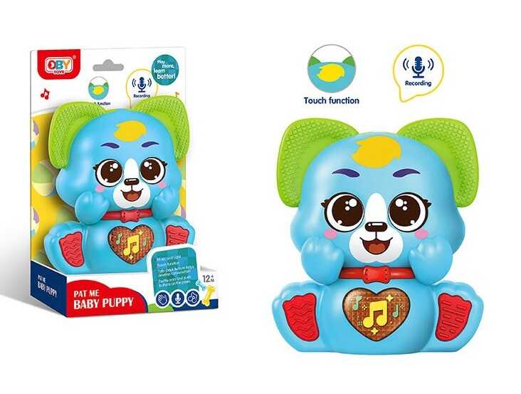 Музична іграшка O 13802 (96/2) гумові прорізувачі, мелодії, звуки, підсвічування, запис та відтворення голосу, сенсорна ділянка, на батарейках, в коробці